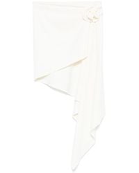 Magda Butrym - Asymmetrical Jersey Mini Skirt - Lyst