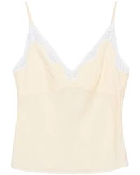 Posse - Tabitha Lace-Trim Top - Lyst