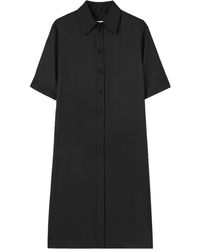 Jil Sander - Pointed-Collar Twill-Weave Shirt - Lyst