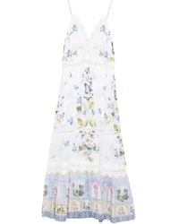 CAMILLA - Gelaagde Jurk Met Bloemen En Kant - Lyst