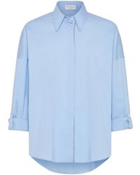Brunello Cucinelli - Light Shirt With Classic Collar - Lyst