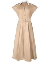 Sara Roka - Cheri Belted Shirt Dress - Lyst