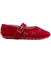 Simone Rocha - Flower-Embellished Ballet Flats - Lyst