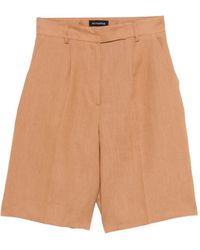ACTUALEE - Pleated Shorts - Lyst