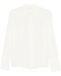 Patrizia Pepe - Long-Sleeve Silk Shirt - Lyst