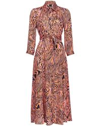 Pinko - Kleid mit abstraktem Print - Lyst