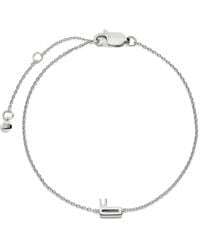 Monica Vinader - Initial F Chain Bracelet - Lyst