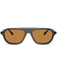 Oliver Peoples - Estin Pilot-Frame Sunglasses - Lyst