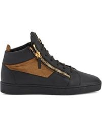 Giuseppe Zanotti - Kriss Zip-Detail Leather High-Top Sneakers - Lyst