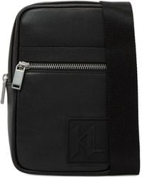 KARL LAGERFELD - Logo-Patch Shoulder Bag - Lyst