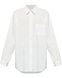 Homme Plissé Issey Miyake - Cotton Shirt With Front Button Fastening - Lyst