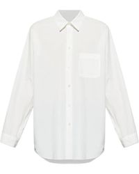 Homme Plissé Issey Miyake - Cotton Shirt With Front Button Fastening - Lyst