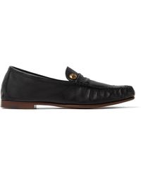 Versace - Guanto Leather Moccasins - Lyst