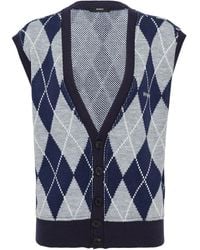 BONBOM - Cardigan En Maille Losanges - Lyst