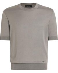 Dolce & Gabbana - Short-sleeve Crew-neck T-shirt - Lyst