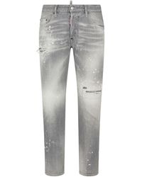 DSquared² - Jeans im Distressed-Look mit Farbklecksen - Lyst