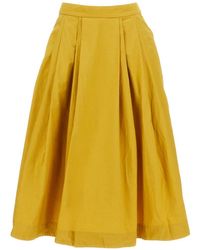 Casey Casey - Anarchic Pleated-Design Midi Skirt - Lyst