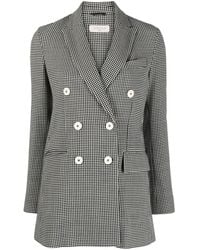 Circolo 1901 - Blazer Croisé À Carreaux - Lyst