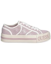 Guess - Monogram Logo-Detail Sneakers - Lyst