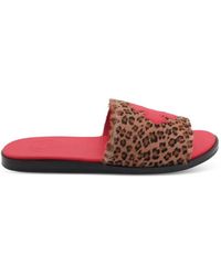 Chrome Hearts - Plus Cross Leopard-Print Slides - Lyst
