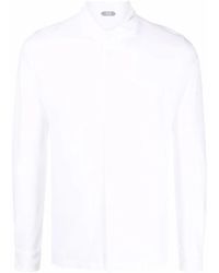 Zanone - Long-Sleeved Cotton Shirt - Lyst