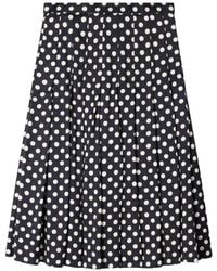 Paul Smith - And Polka Dot Stitched Pleat Midi Skirt - Lyst