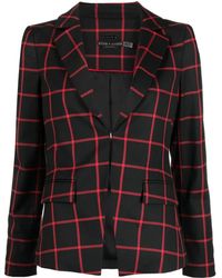 Alice + Olivia - Mya Grid-Print Blazer - Lyst