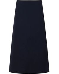 Marni - A-Line Crêpe Midi Skirt - Lyst