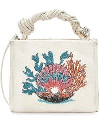 Ganni - Small Bou Terry Tote Bag - Lyst