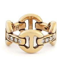 Hoorsenbuhs - 18kt Gouden Quad Ring Met Diamant - Lyst