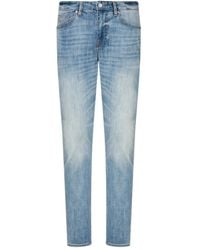ARMANI EXCHANGE - Faded-Effect Five-Pocket Jeans - Lyst