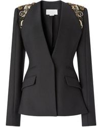 Genny - Embellished-Shoulder Jacket - Lyst