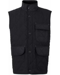 Burberry - Gesteppte Weste Mit Vintage-Check-Futter - Lyst