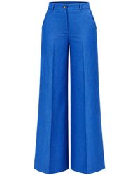 Kaos - Pressed-Crease Wide-Leg Trousers - Lyst