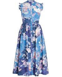 Erdem - ラッフル フローラル ワンピース - Lyst