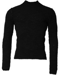 Dolce & Gabbana - Textured-Knit Mock-Neck Sweater - Lyst