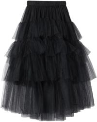 Simone Rocha - Tiered Ribbon Midi Skirt - Lyst