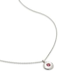 Monica Vinader - October Birthstone Tourmaline Necklace - Lyst