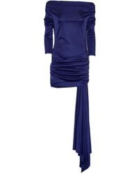 ANDAMANE - Vestido corto Wendell drapeado - Lyst