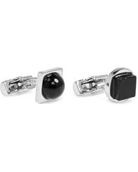 Ferragamo - Stone-Embellished Engraved-Logo Cufflinks - Lyst