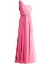 Dolce & Gabbana - One-shoulder Chiffon Maxi Dress - Lyst