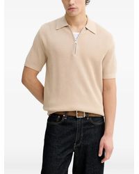 Marc O' Polo - Polo Zippé En Maille Côtelée - Lyst