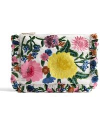 La DoubleJ - Bolso de mano pequeño con bordado floral - Lyst