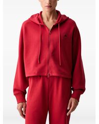 adidas By Stella McCartney - Logo-Print Cropped Hoodie - Lyst
