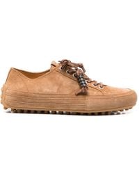 Tod's - Tassel-Detail Suede Sneakers - Lyst