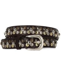 Orciani - Stud-Embellished Leather Belt - Lyst