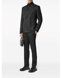 Versace - Patterned-jacquard Tapered-leg Trousers - Lyst