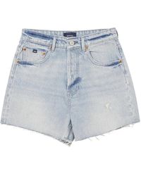 Denham - Rini Frayed Denim Shorts - Lyst