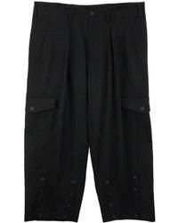 Yohji Yamamoto - O-Hem Drop-Crotch Wool Trousers - Lyst