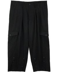 Yohji Yamamoto - O-Hem Drop-Crotch Wool Trousers - Lyst